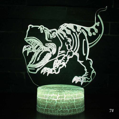Christmas Kid Gift Remote&Touch Control 3D LED Night Light Dinosaur series 7/16 Colors Change LED Table Desk Lamp Home Decor D30